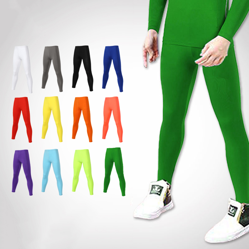 Compression Long Pant - เด็กวิ่ง Tights กางเกงยิมเด็กสาวบาสเกตบอลฟุตบอลฟุตบอลฟิตเนสออกกําลังกายกีฬายาวการบีบอัด Legging 72