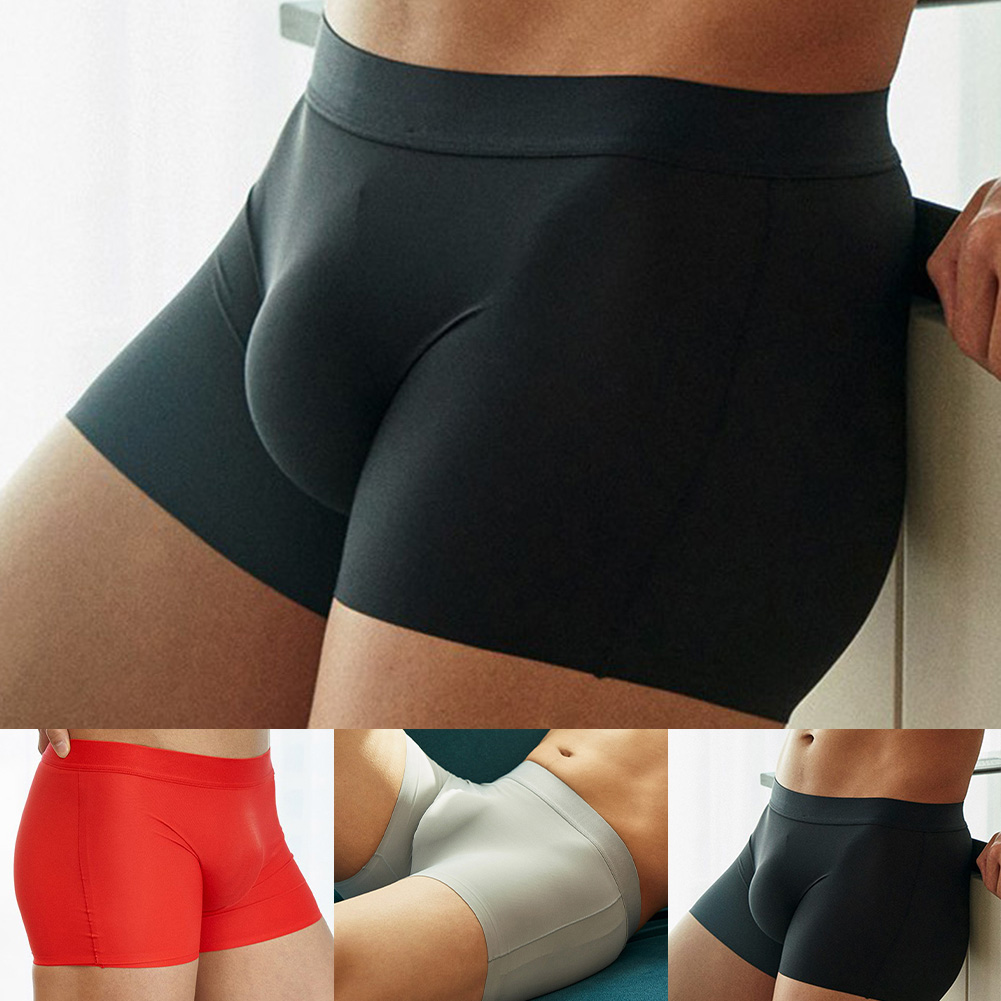 กางเกงบ็อกเซอร์ชายไร้ตะเข็บ ผ้ - Pouch Boxer Pouch บทวิจารณ์และราคา