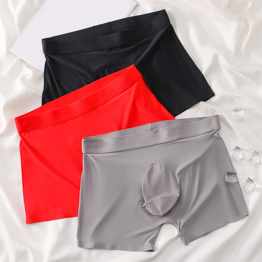 กางเกงบ็อกเซอร์ชายไร้ตะเข็บ ผ้ - Pouch Boxer Pouch บทวิจารณ์และราคา