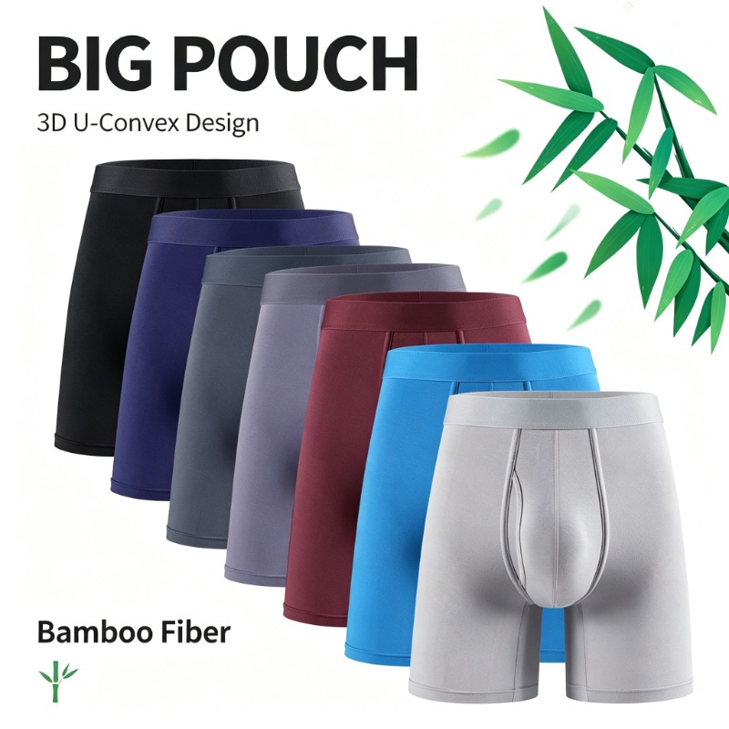 กางเกงบ็อกเซอร์ชาย Big Pouch ผ - Bamboo Fiber Trunk บทวิจารณ์และราคา