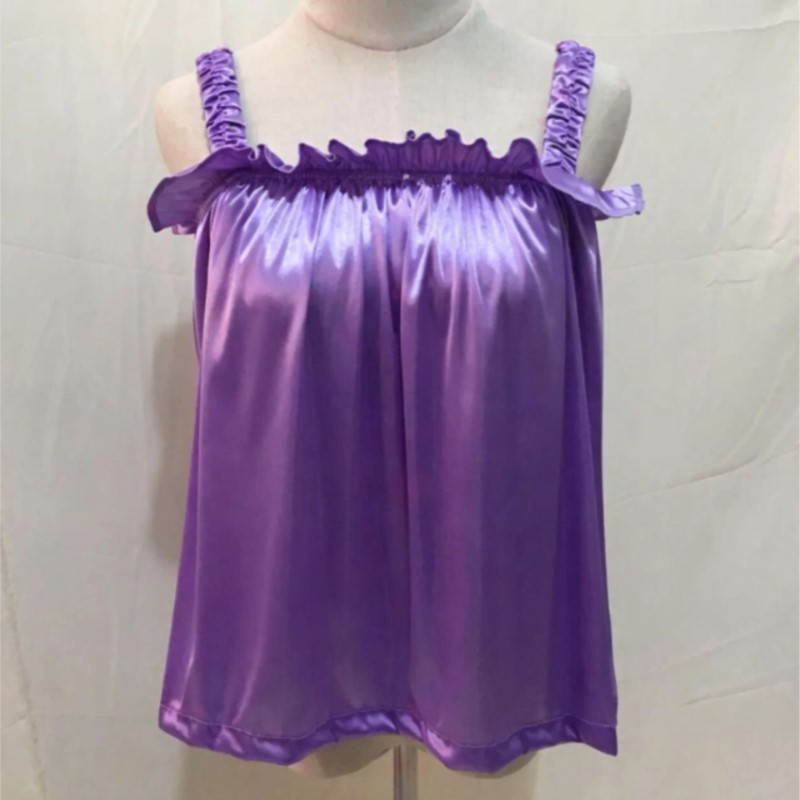 เสื้อกล้ามสายเดี่ยวผ้าซาตินเนื - Suspender Tank Top บทวิจารณ์และราคา