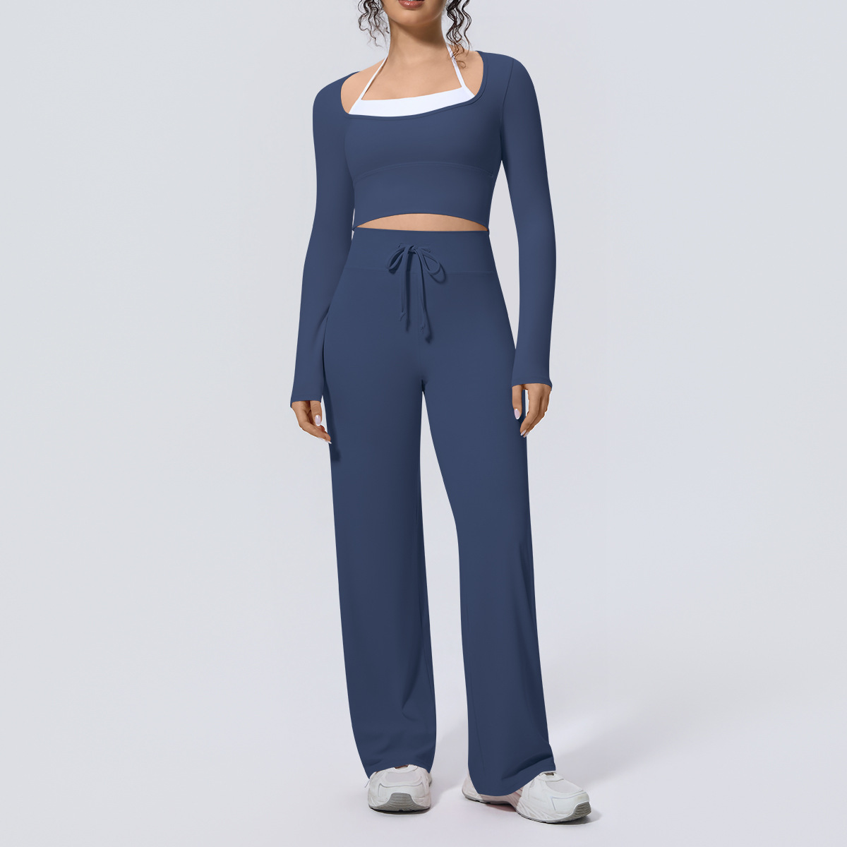 ชุดโยคะผู้หญิง 2 ชิ้น เสื้อครอ - Compression Long Pant บทวิจารณ์และราคา